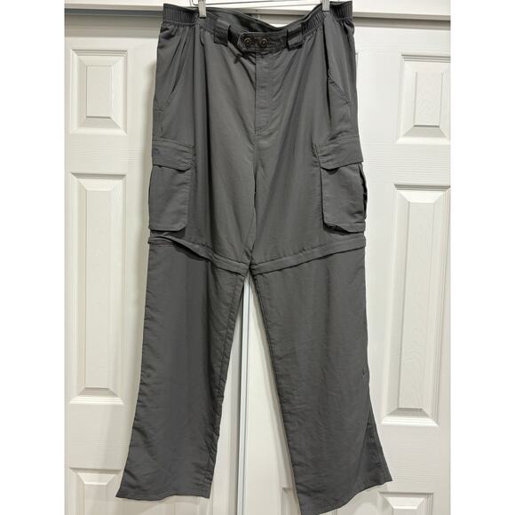 Natural Gear Convertible Cargo Pants Mens Size XL Grey Nylon - Picture 1 of 4